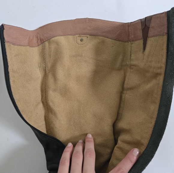 Corso Como Vibram knee high Riding Boot Black Brown Womens size 8 - Picture 7 of 8